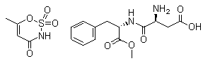 structure of CAS# 106372-55-8, 乙酰舒泛-阿司帕坦盐
