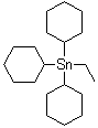 CAS # 106376-80-1, Tricyclohexyl(ethyl)tin, Tricyclohexylethylstannane