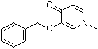 structure of CAS# 1064077-34-4, 1-Methyl-3-(phenylmethoxy)-4(1H)-pyridinone