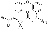 CAS # 106454-65-3, (1S,3R)-3-(2,2-Dibromoethenyl)-2,2-dimethylcyclopropanecarboxylic acid (R)-cyano(3-phenoxyphenyl)methyl ester