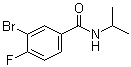 structure of CAS# 1065073-97-3, 3-溴-4-氟-N-(异丙基)苯甲酰胺