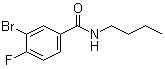 structure of CAS# 1065074-05-6, 3-溴-N-丁基-4-氟苯甲酰胺