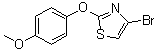 structure of CAS# 1065074-21-6, 4-溴-2-(4-甲氧基苯氧基)噻唑