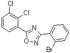 structure of CAS# 1065074-34-1, 3-(2-溴苯基)-5-(2,3-二氯苯基)-1,2,4-恶二唑