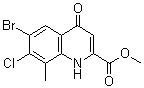 CAS # 1065074-46-5, 6-Bromo-7-chloro-1,4-dihydro-8-methyl-4-oxo-2-quinolinecarboxylic acid methyl ester