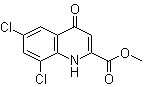 structure of CAS# 1065074-55-6, 6,8-二氯-1,4-二氢-4-氧代-2-喹啉羧酸甲酯