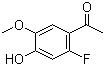 structure of CAS# 1065076-49-4, 1-(2-Fluoro-4-hydroxy-5-methoxyphenyl)ethanone