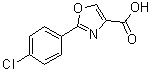 CAS # 1065102-51-3, 2-(4-Chlorophenyl)-4-oxazolecarboxylic acid