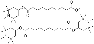 CAS # 1065336-91-5, Decanedioic acid 1,10-bis(1,2,2,6,6-pentamethyl-4-piperidinyl) ester mixt. with 1-methyl 10-(1,2,2,6,6-pentamethyl-4-piperidinyl) decanedioate