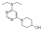 structure of CAS# 1065484-22-1, 1-[6-(二乙基氨基)-4-嘧啶基]-4-哌啶醇