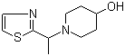 CAS 登录号：1065484-58-3, 1-[1-(2-噻唑基)乙基]-4-哌啶醇