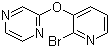 structure of CAS# 1065484-64-1, 2-[(2-Bromo-3-pyridinyl)oxy]pyrazine