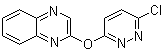 structure of CAS# 1065484-80-1, 2-[(6-氯-3-哒嗪基)氧基]喹喔啉