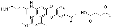 structure of CAS# 106635-81-8, Tafenoquine succinate