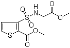 CAS # 106820-63-7, Methyl 3-[(methoxycarbonylmethyl)sulfamoyl]thiophene-2-carboxylate, Methyl-N-(methoxycarbonylmethyl)-3-sulfamoylthiophene-2-carboxylate