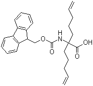 structure of CAS# 1068435-19-7, 2-[[(9H-Fluoren-9-ylmethoxy)carbonyl]amino]-2-(4-penten-1-yl)-6-heptenoic acid