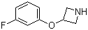 structure of CAS# 106860-03-1, 3-(3-氟苯氧基)氮杂环丁烷