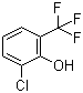 structure of CAS# 106877-36-5, 2-三氟甲基-6-氯苯酚