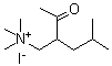 CAS # 1069-62-1, (2-Acetyl-4-methylpentyl)trimethylammonium iodide