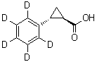 CAS # 107077-95-2, trans-2-(Phenyl-d<sub>5</sub>)cyclopropanecarboxylic acid