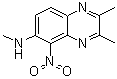 CAS 登录号：107095-00-1, N,2,3-三甲基-5-硝基-6-喹喔啉胺