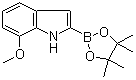 structure of CAS# 1072812-69-1, 7-Methoxyindole-2-boronic acid pinacol ester