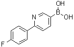 structure of CAS# 1072944-20-7, [6-(4-氟苯基)-3-吡啶基]硼酸