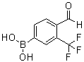 structure of CAS# 1072944-24-1, (4-Formyl-3-(trifluoromethyl)phenyl)boronic acid