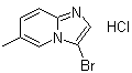 structure of CAS# 1072944-60-5, 3-溴-6-甲基咪唑并[1,2-a]吡啶盐酸盐