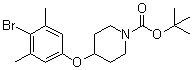 CAS 登录号：1072944-63-8, 4-(4-溴-3,5-二甲基苯氧基)-1-哌啶羧酸叔丁酯