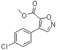 structure of CAS# 1072944-87-6, 4-(4-氯苯基)-5-异恶唑羧酸甲酯