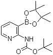 structure of CAS# 1072944-99-0, 2-(N-叔丁氧羰基氨基)吡啶-3-硼酸频哪酯