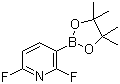structure of CAS# 1072945-00-6, 2,6-二氟吡啶-3-硼酸频哪醇酯