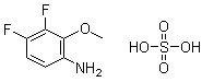 CAS # 1072945-56-2, 3,4-Difluoro-2-methoxybenzenamine sulfate (1:1)