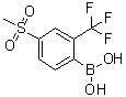 structure of CAS# 1072946-16-7, [4-(甲基磺酰基)-2-(三氟甲基)苯基]硼酸