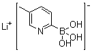 structure of CAS# 1072946-48-5, 5-甲基吡啶-2-硼酸锂盐
