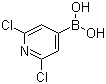 structure of CAS# 1072951-54-2, 2,6-二氯吡啶-4-硼酸