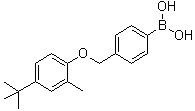 structure of CAS# 1072951-67-7, [4-[[4-(叔丁基)-2-甲基苯氧基]甲基]苯基]硼酸