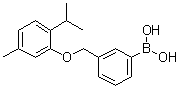 structure of CAS# 1072951-74-6, [3-[[5-甲基-2-(异丙基)苯氧基]甲基]苯基]硼酸