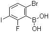 structure of CAS# 1072951-90-6, (6-溴-2-氟-3-碘苯基)硼酸
