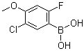 structure of CAS# 1072952-18-1, (5-Chloro-2-fluoro-4-methoxyphenyl)boronic acid