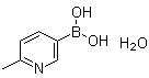 structure of CAS# 1072952-30-7, (6-甲基-3-吡啶基)硼酸水合物