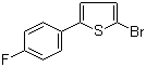 structure of CAS# 1073313-97-9, 2-Bromo-5-(4-fluorophenyl)thiophene