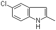 structure of CAS# 1075-35-0, 5-氯-2-甲基-1H-吲哚