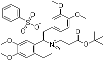 CAS 登录号：1075727-00-2, (1R,2R)-1-[(3,4-二甲氧基苯基)甲基]-2-[3-(叔丁氧基)-3-氧代丙基]-1,2,3,4-四氢-6,7-二甲氧基-2-甲基异喹啉苯磺酸盐