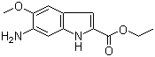 structure of CAS# 107575-60-0, Ethyl 6-amino-5-methoxyindole-2-carboxylate