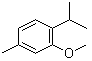 structure of CAS# 1076-56-8, 2-Isopropyl-5-methylanisole