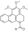 structure of CAS# 107633-69-2, 4,5-二氢-1,2,3-三甲氧基-6H-二苯并[de,g]喹啉-6-甲醛