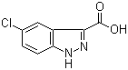 structure of CAS# 1077-95-8, 5-氯-3-吲唑甲酸