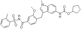 structure of CAS# 107753-78-6, Zafirlukast